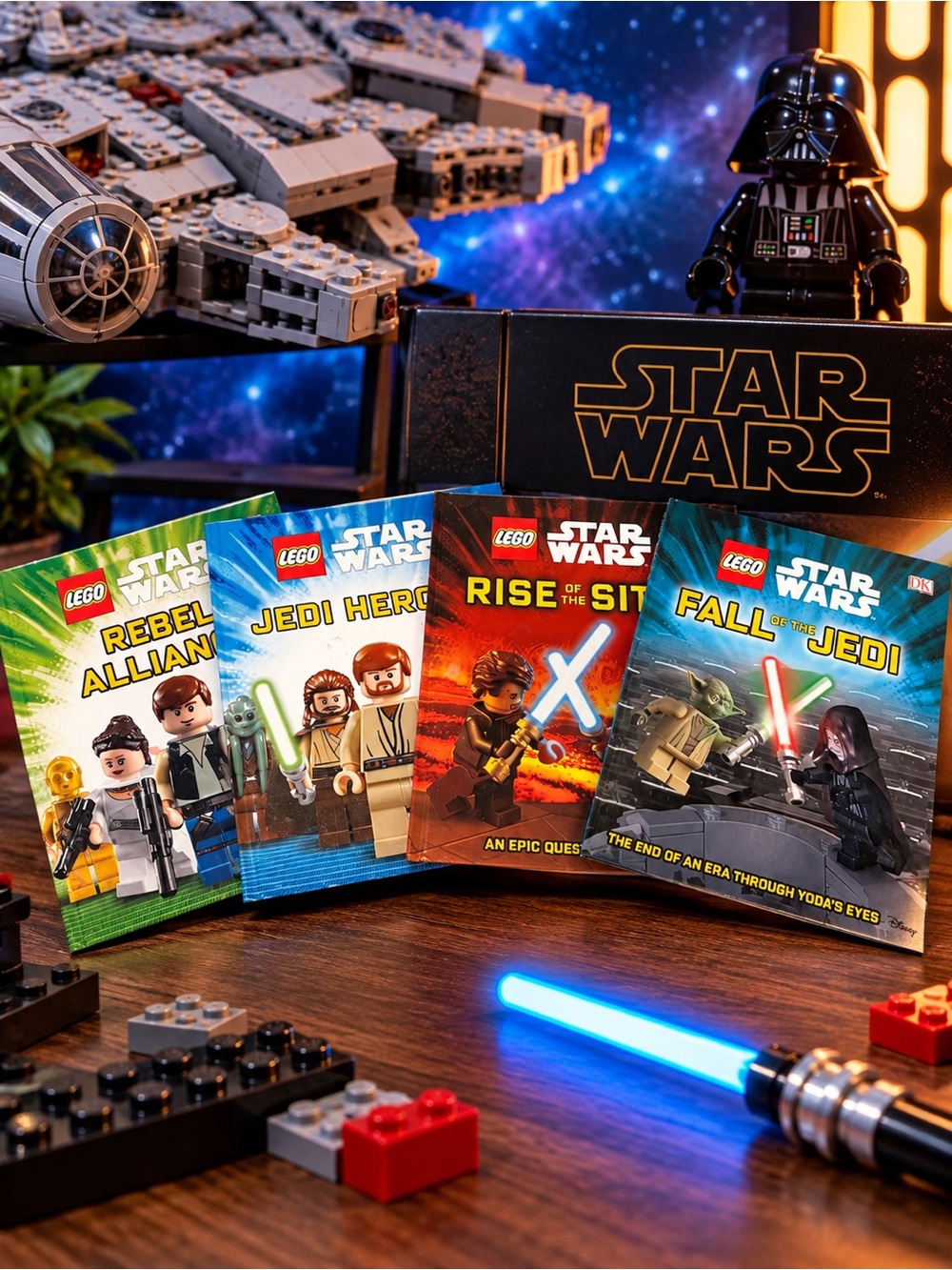 LEGO Star Wars DK 4 Book Set Rebel Alliance Jedi Heroes Sith Jedi
